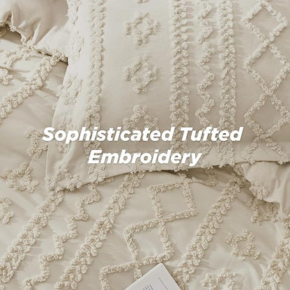 Deluxed Tufted Embroidery Comforter Set