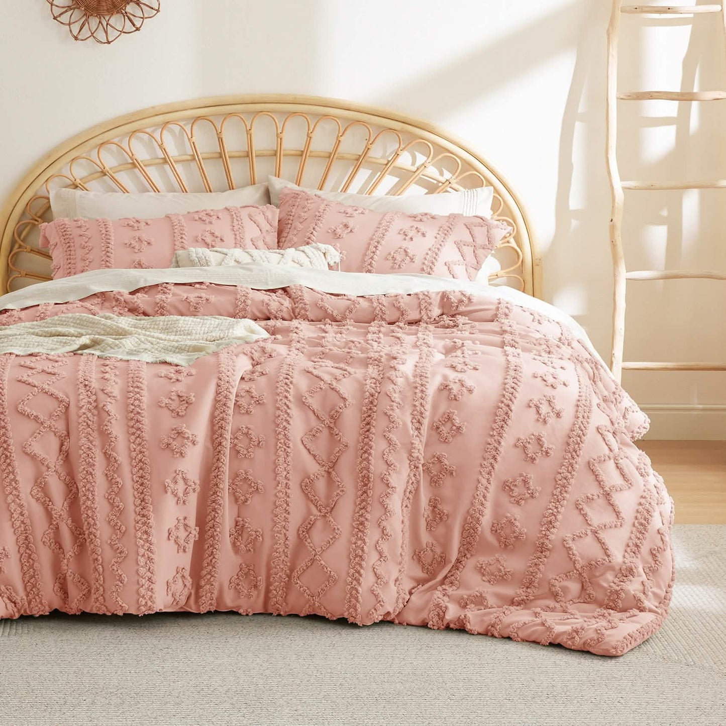 Deluxed Tufted Embroidery Comforter Set