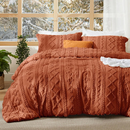 Deluxed Tufted Embroidery Comforter Set
